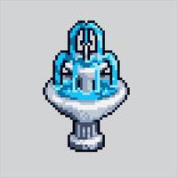 píxel Arte ilustración agua fuente. pixelado agua fuente. agua fuente. pixelado para el píxel Arte juego y icono para sitio web y vídeo juego. antiguo colegio retro vector