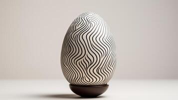 AI generated Stylized Easter Egg with Geometric Patterns photo