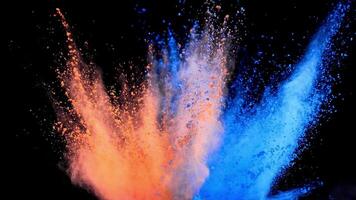 Colorful Powder Explosion with beauty colors video