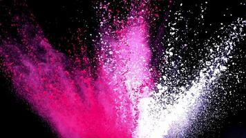 Colorful Powder Explosion with beauty colors video