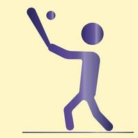 Batsman cricket icon vector illustration  eps.