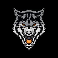 vector de diseño de logotipo de lobo