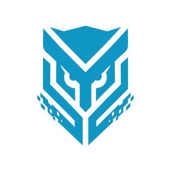 seguridad búho logo vector