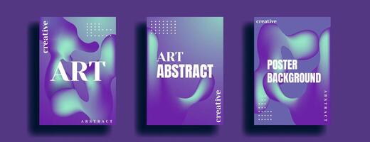 purple Abstract art design. poster design with liquid shapes. cover background with abstract purple shapes. vector illustration