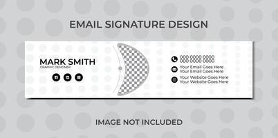 Vector email signature design