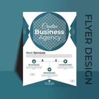 Business flyer design creative agency vector