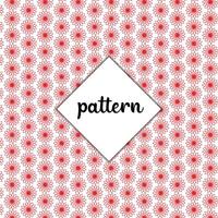 Pro floral pattern design red color background vector