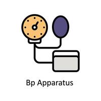 Bp Apparatus  vector Filled outline icon style illustration. EPS 10 File