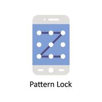 Pattern Lock vector Flat icon style illustration. EPS 10 File