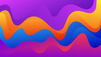Modern Abstract Colorful Gradient Waves Background Design vector