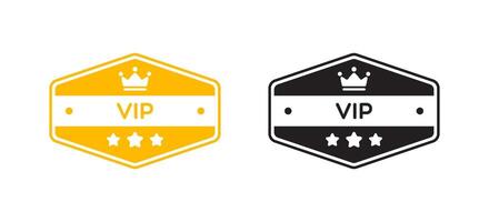 Vector VIP Badge Label
