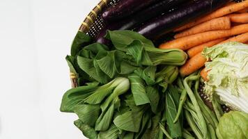 Assortment of fresh vegetables photo