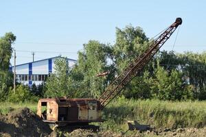 Old quarry near the dragline photo