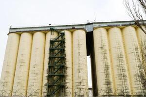 edificio para almacenamiento y el secado grano foto