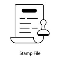 Files and Documents Linear Icon vector