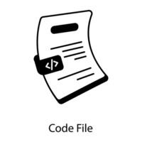 Data Files Linear Icon vector