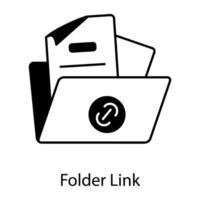 Files and Folders Linear Icon vector