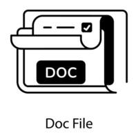 datos archivos lineal icono vector