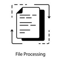 Documents Linear Icon vector