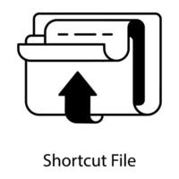 Files and Folders Linear Icon vector