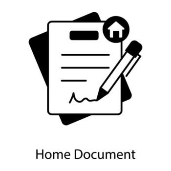 Documents Linear Icon vector