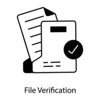 Documents Linear Icon vector