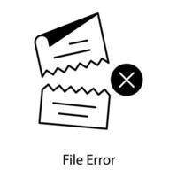 Files and Folders Linear Icon vector