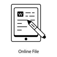 Files and Documents Linear Icon vector