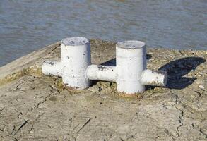 Mooring on the pier. Kneht photo