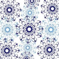 Seamless flower pattern vector