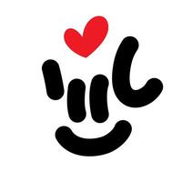 i love you sign hand gesture icon symbol vector