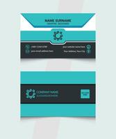 Modern Business Card Design Template. Creative and Trendy Design vector