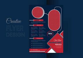 a bundle of a4 templates of different colors a4 flyer layout, vector