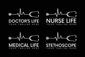 Stethoscope Medical Logo Design, Logo Design, Professional Medical Logo with Stethoscope, Stethoscope Health Services, Modern Medical Logo with Stethoscope, health, doctor, nurse, medical vector