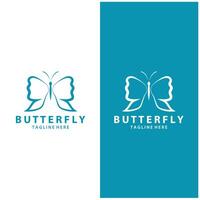 Butterfly logo. Luxury line logotype design. Universal premium butterfly symbol logotype. vektor design vector