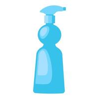 Plastic Waste Spray Bottle Flat Icon vector