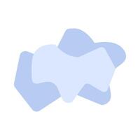 Flat Crumpled Wad Of White Paper Sheet Icon vector