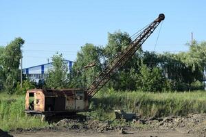 Old quarry near the dragline photo