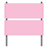 pink decorative sign vector