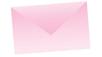 Valentine pink envelope vector