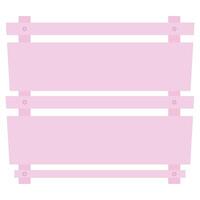 pink decorative sign vector