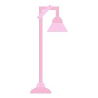 Valentine pink lamp vector