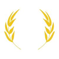 Winner wreath with long pointed leaves vector