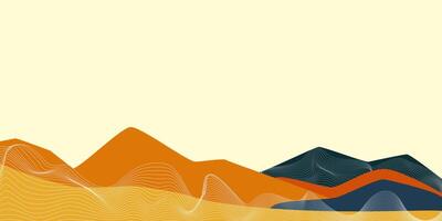 Background vector of mountain with white line