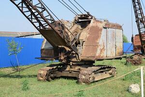 Old quarry near the dragline photo