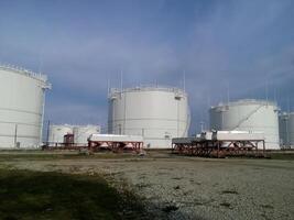 Storage tanks for petroleum products photo