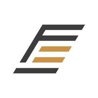 Initial letter ef logo or fe logo vector design template