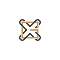 Alphabet letters Initials Monogram logo GX, XG, X and G vector