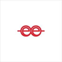 Initial letter ee logo or e logo vector design template