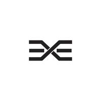 Initial letter ee logo or e logo vector design template